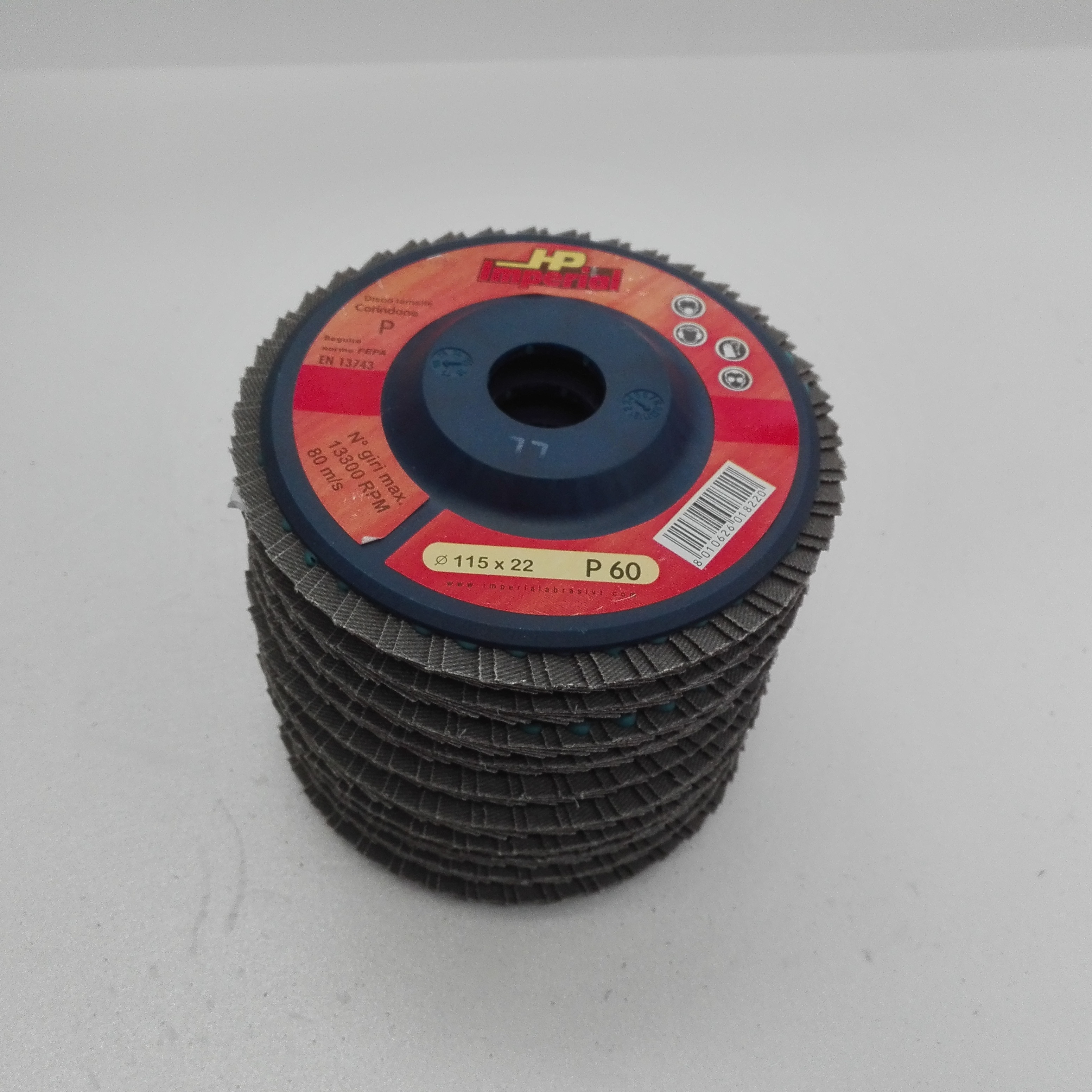 Sourcingmap Dischi Abrasivi In Fibra Ossido Di Alluminio – Grana 24, Diametro 180 Mm, Foro 22 Mm, Confezione 10 Pezzi